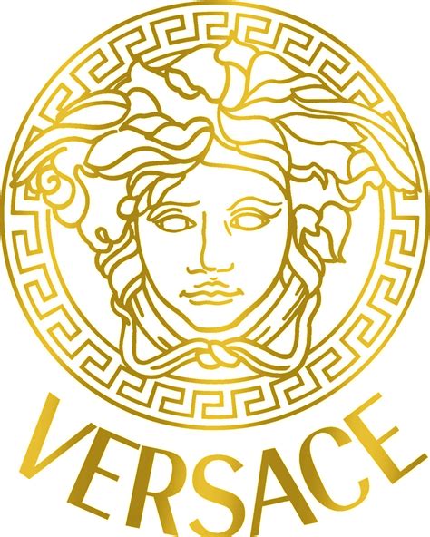 versace gold png|Versace logo image for print.